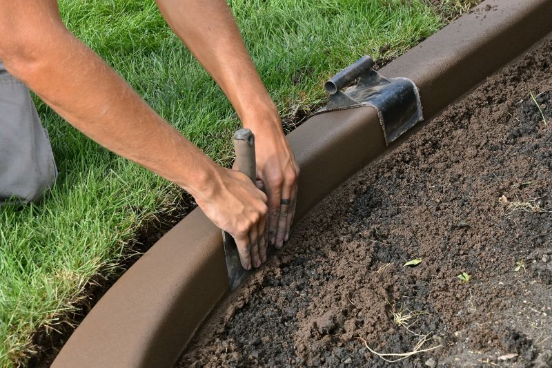 Concrete Edging in Summer
